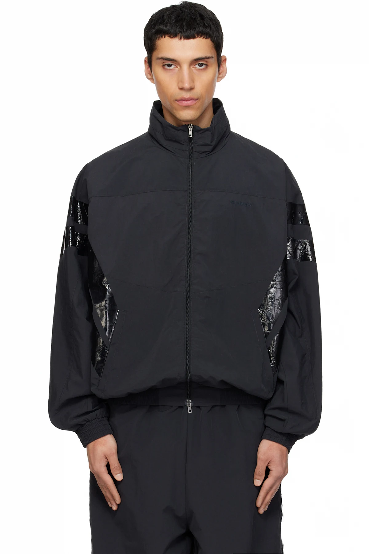 Black Taped Track Jacket