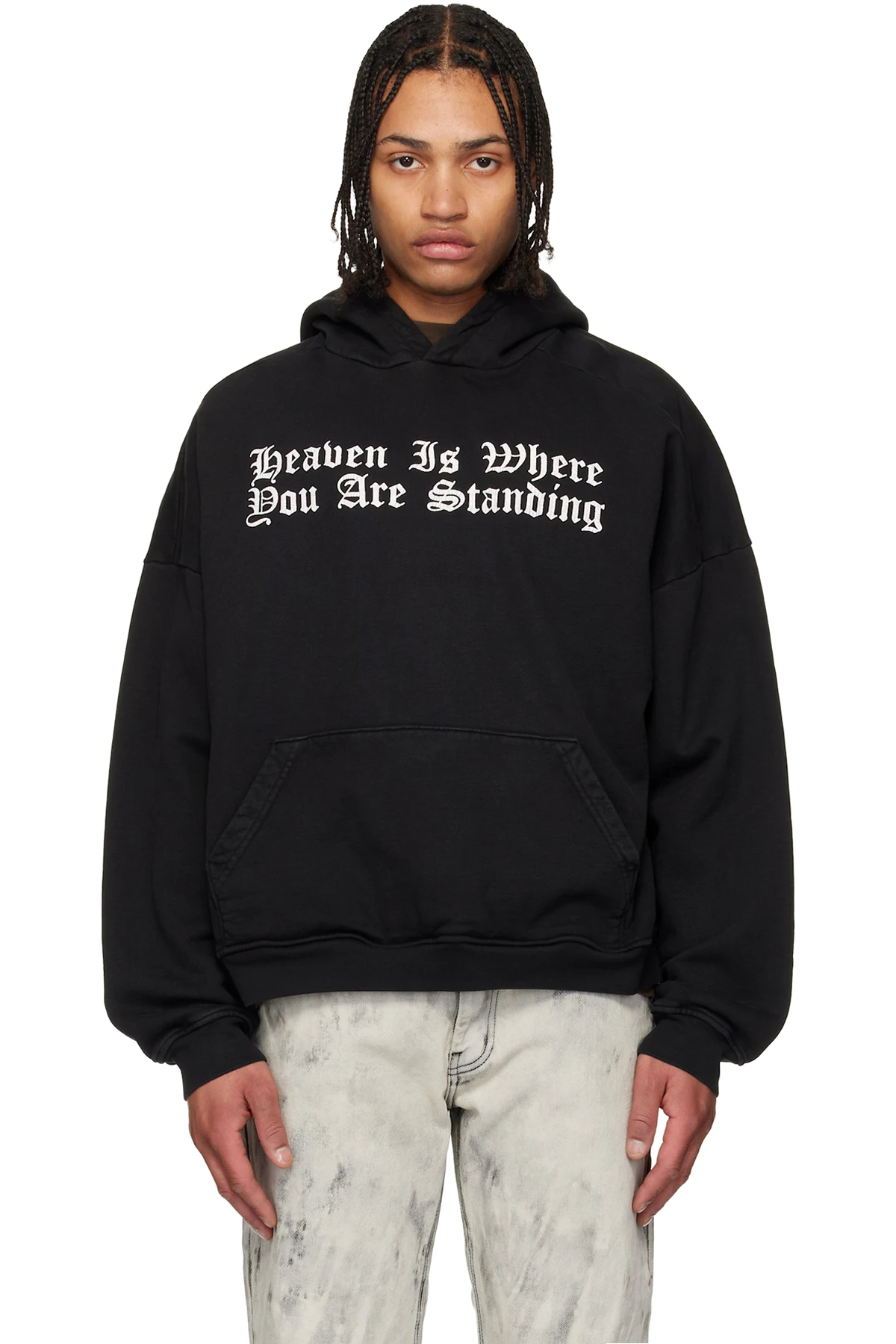 Black 'Heaven is Where' Hoodie