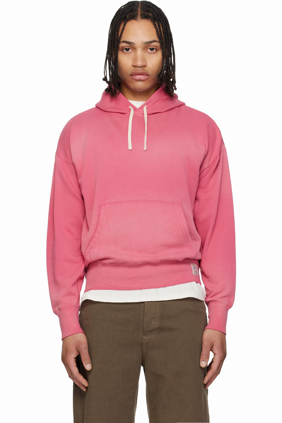 Pink Vintage Fit Fleece Hoodie