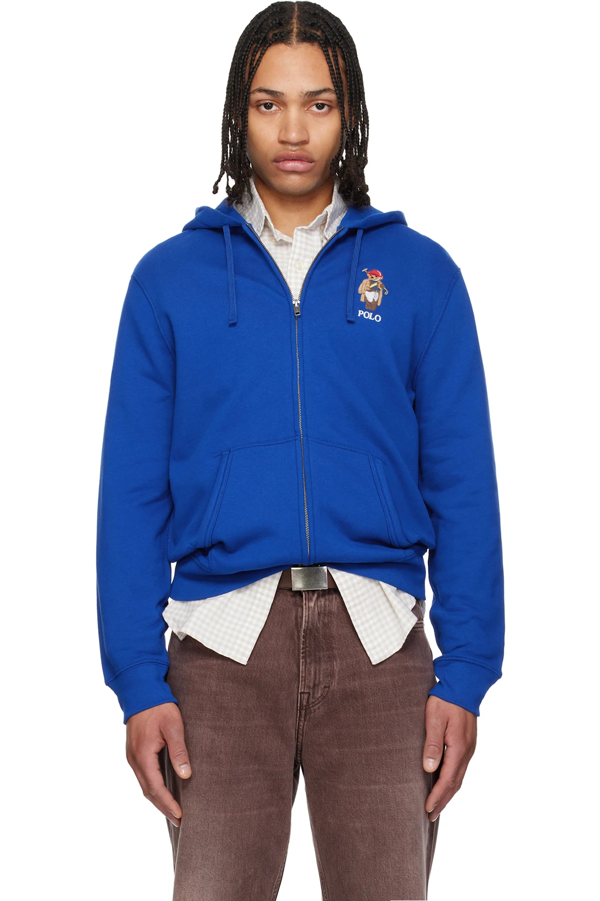 Navy Long Sleeve Full Zip Hoodie