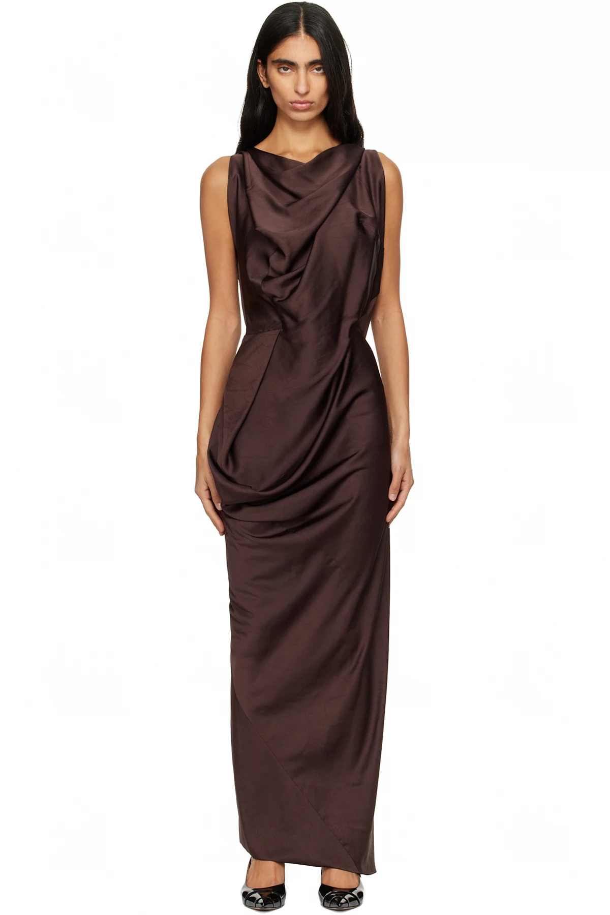 Brown Fond Maxi Dress