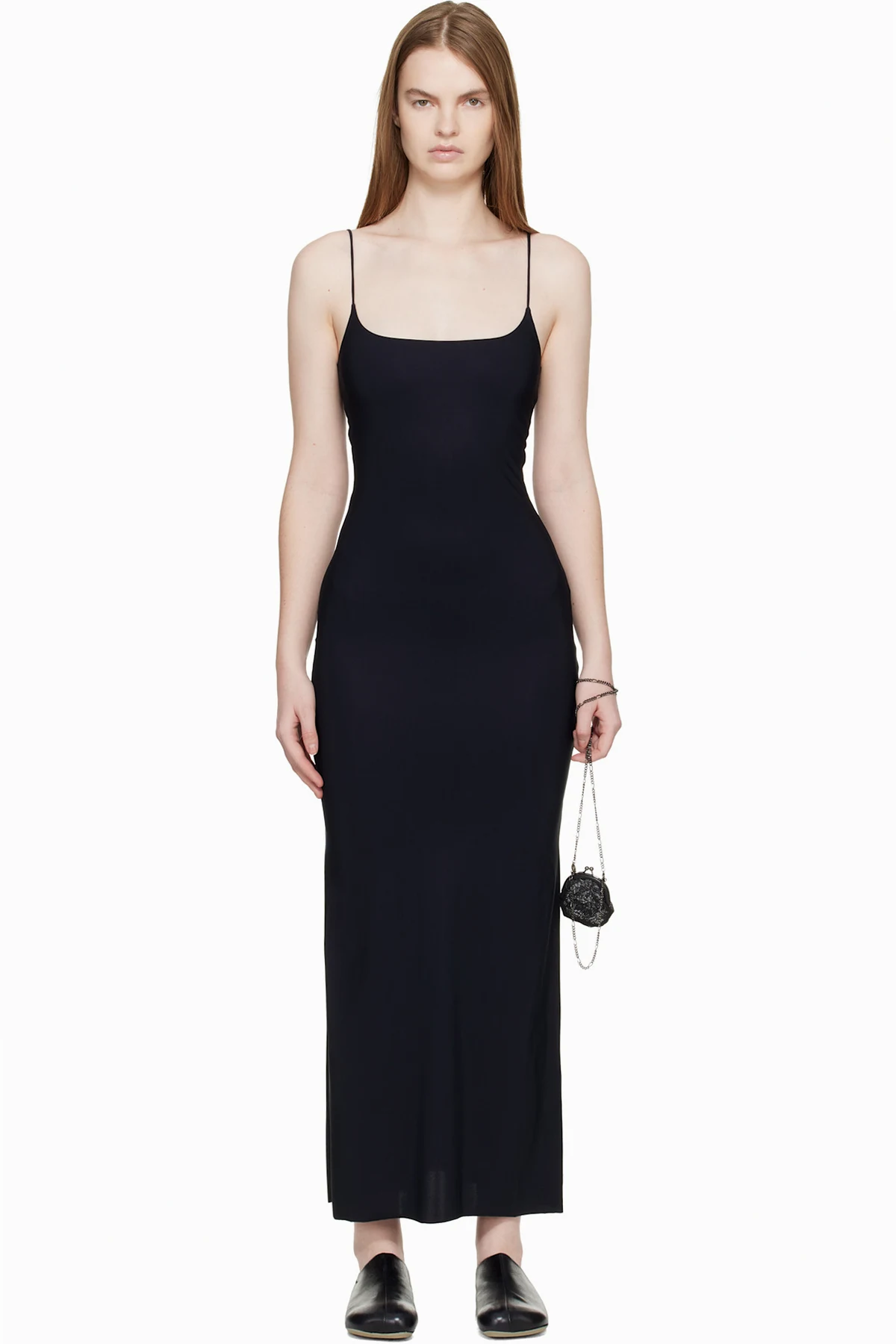 Black Long Jersey Maxi Dress