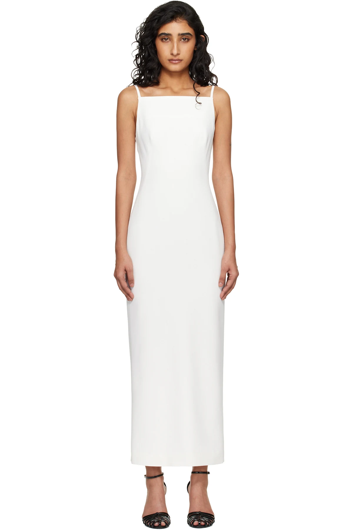 Off-White Sliced Cady Maxi Dress
