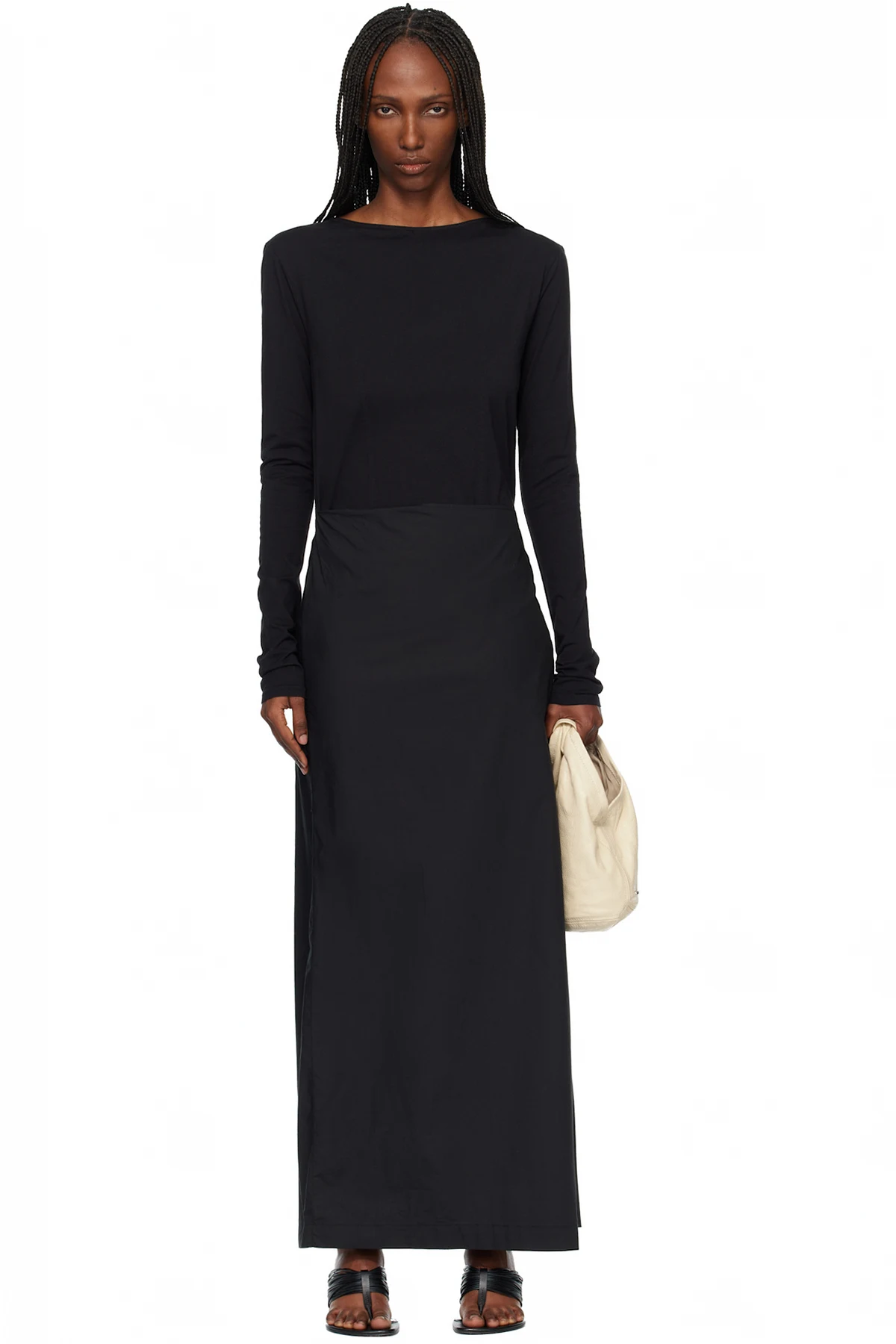 Black Twisted Maxi Dress