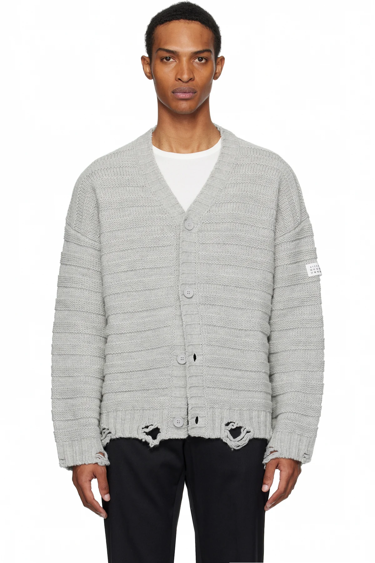 Gray Wool Cardigan