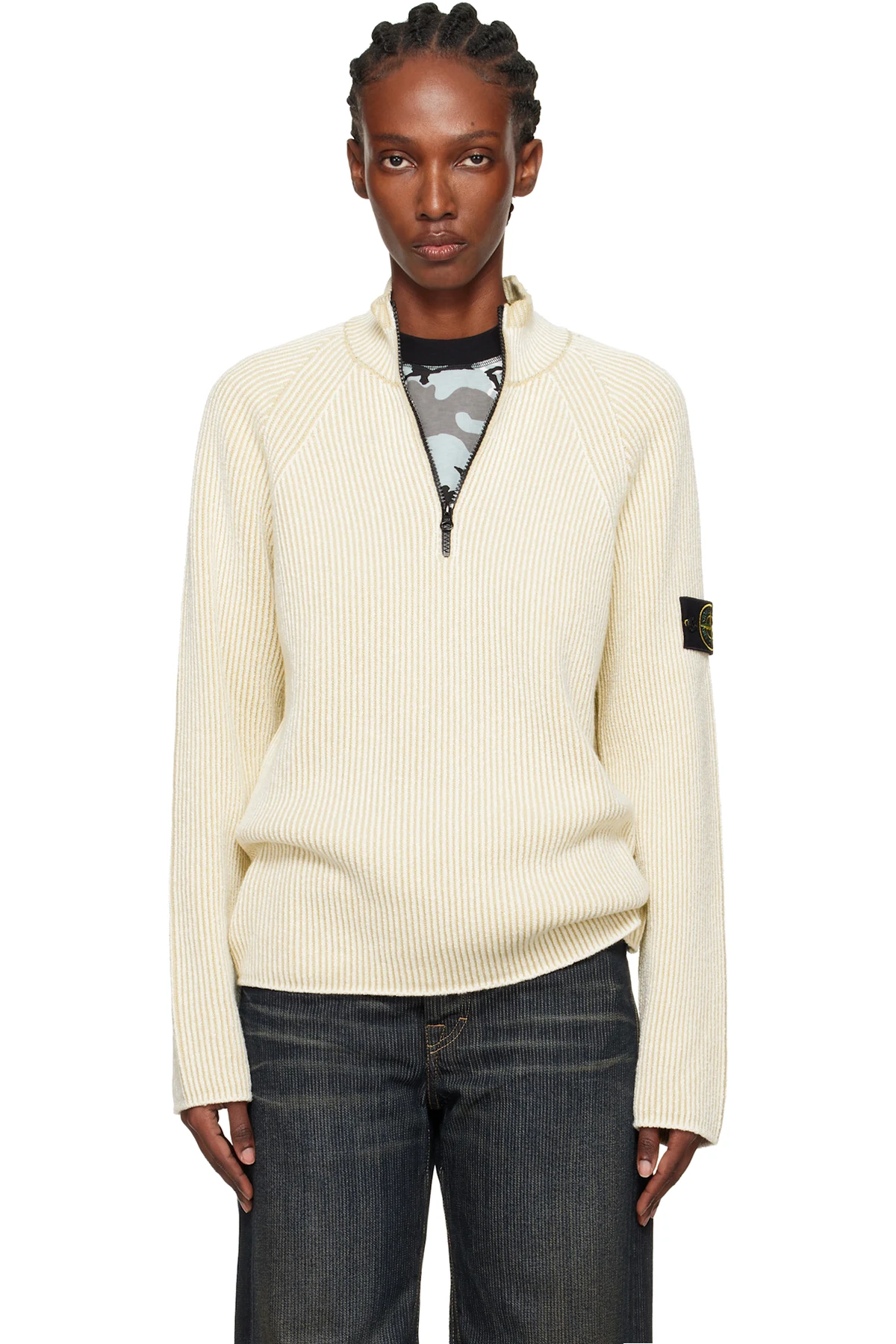 Beige 5100024 Vanisé Full Rib RWS Wool Sweater