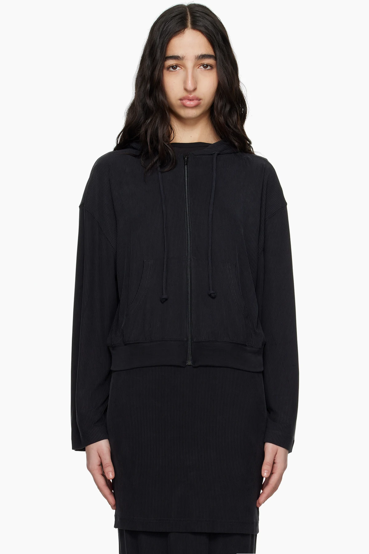 Black Zip-Up Hoodie