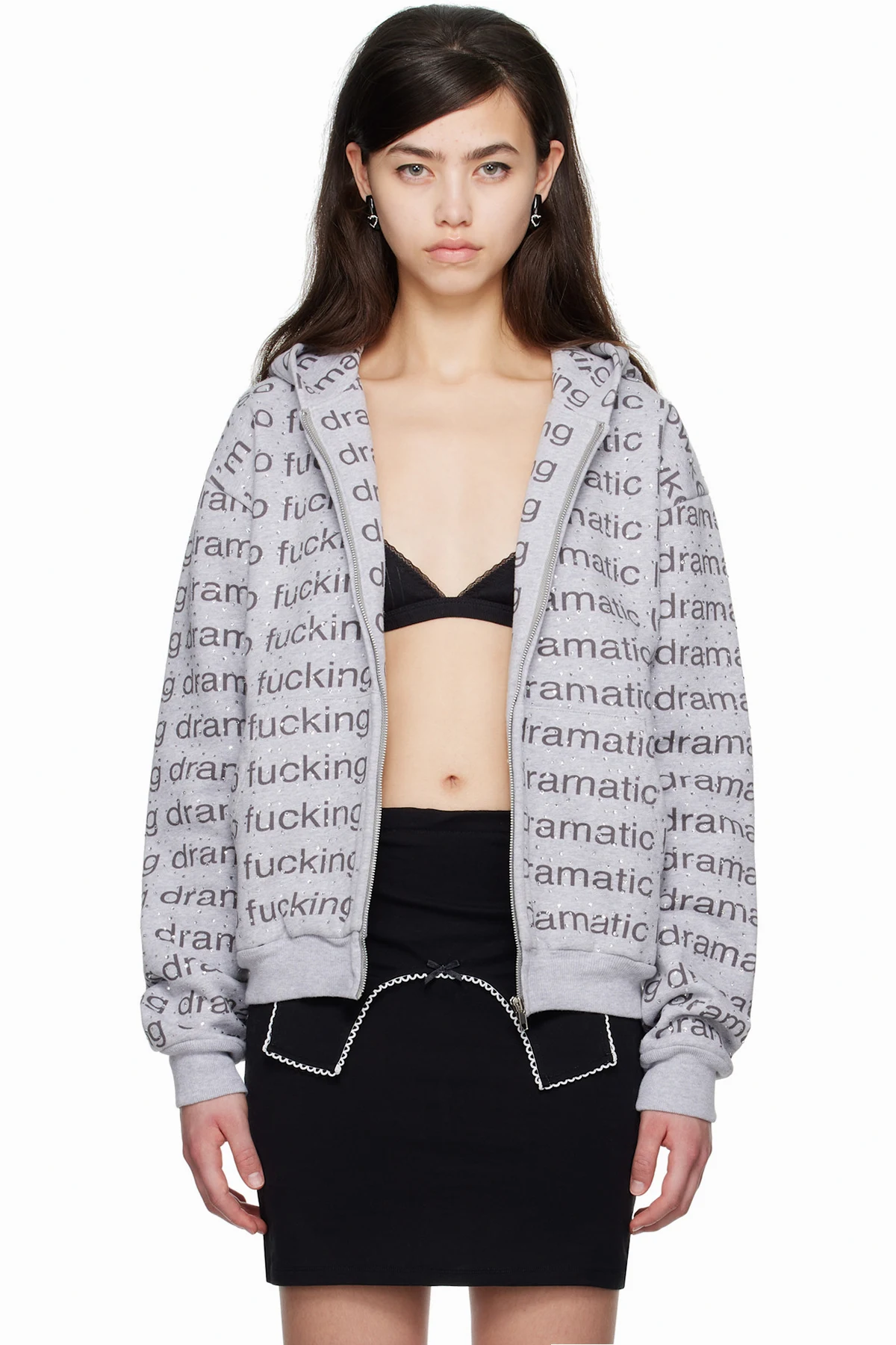 SSENSE Exclusive Gray JennyFax Edition Oversized Hoodie