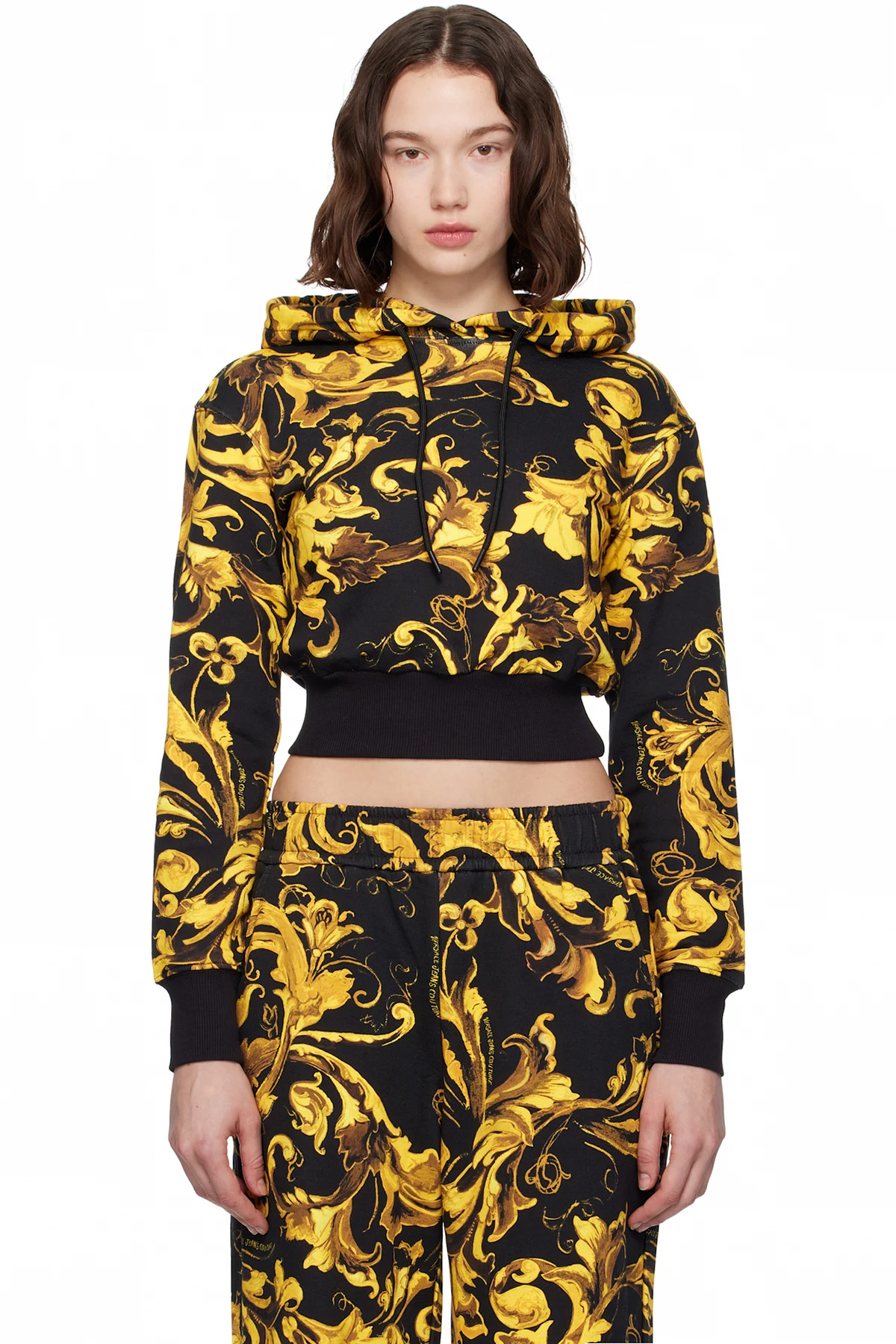 Black & Gold Barocco Hoodie