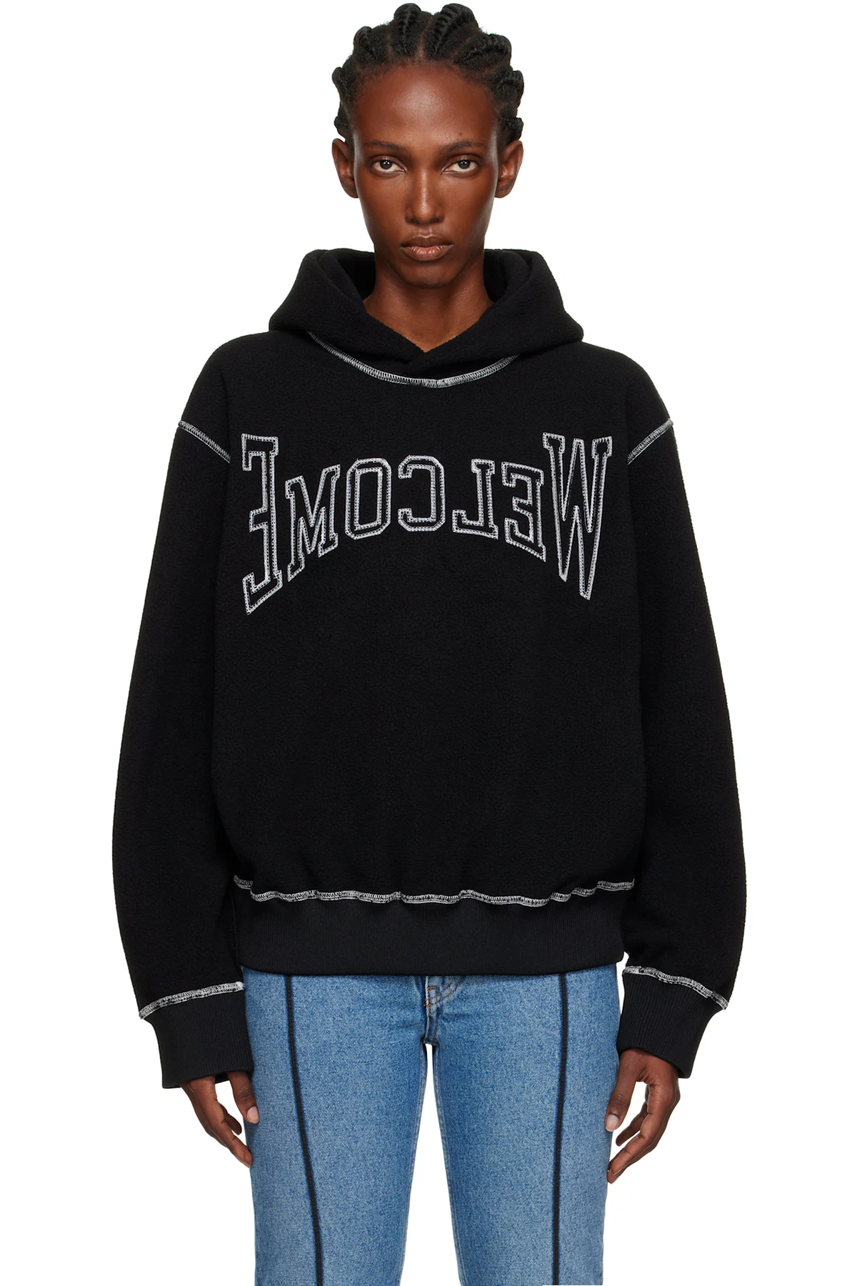 Black 'Welcome' Hoodie