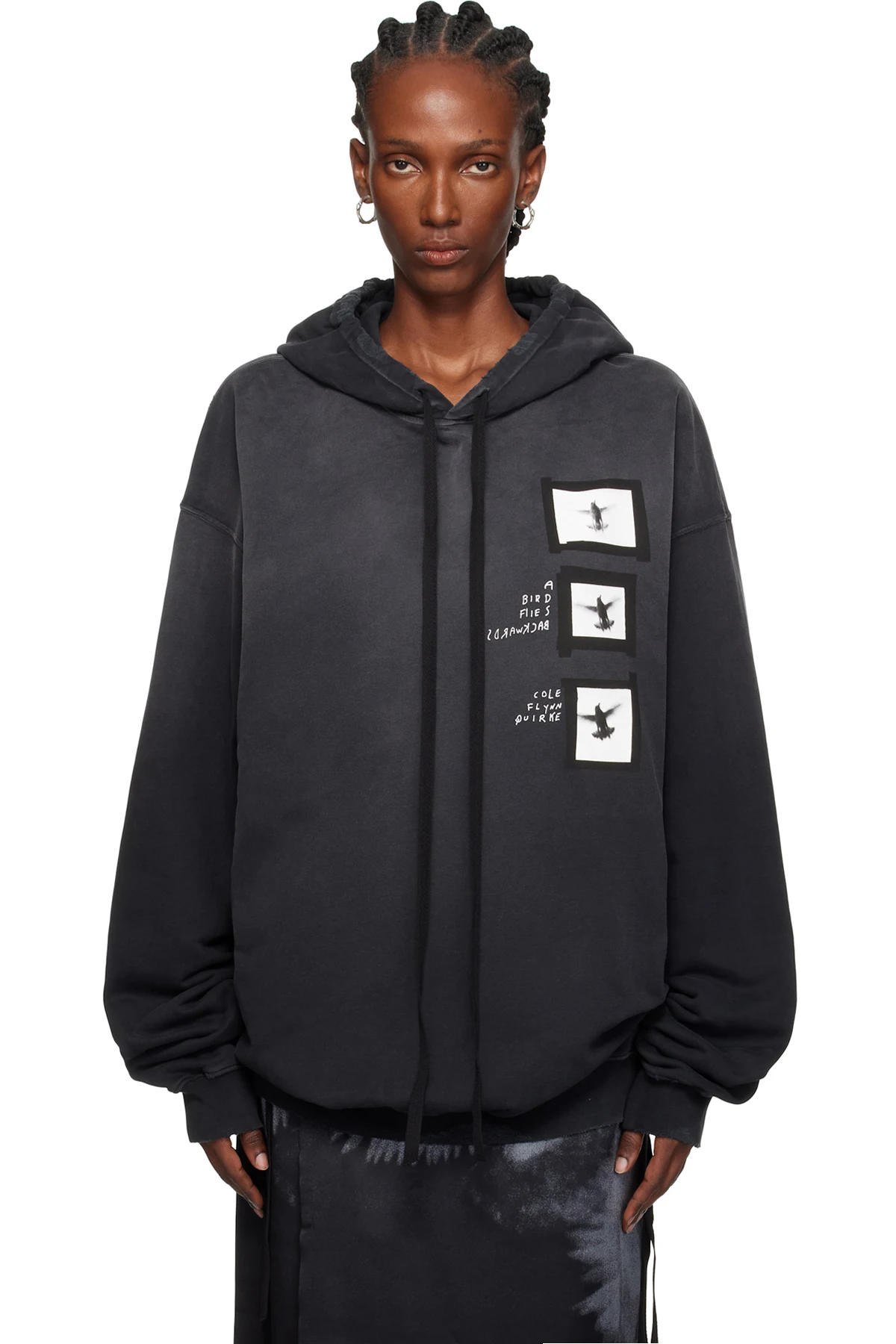 Black Anne Marie 'Doves' High Comfort Hoodie