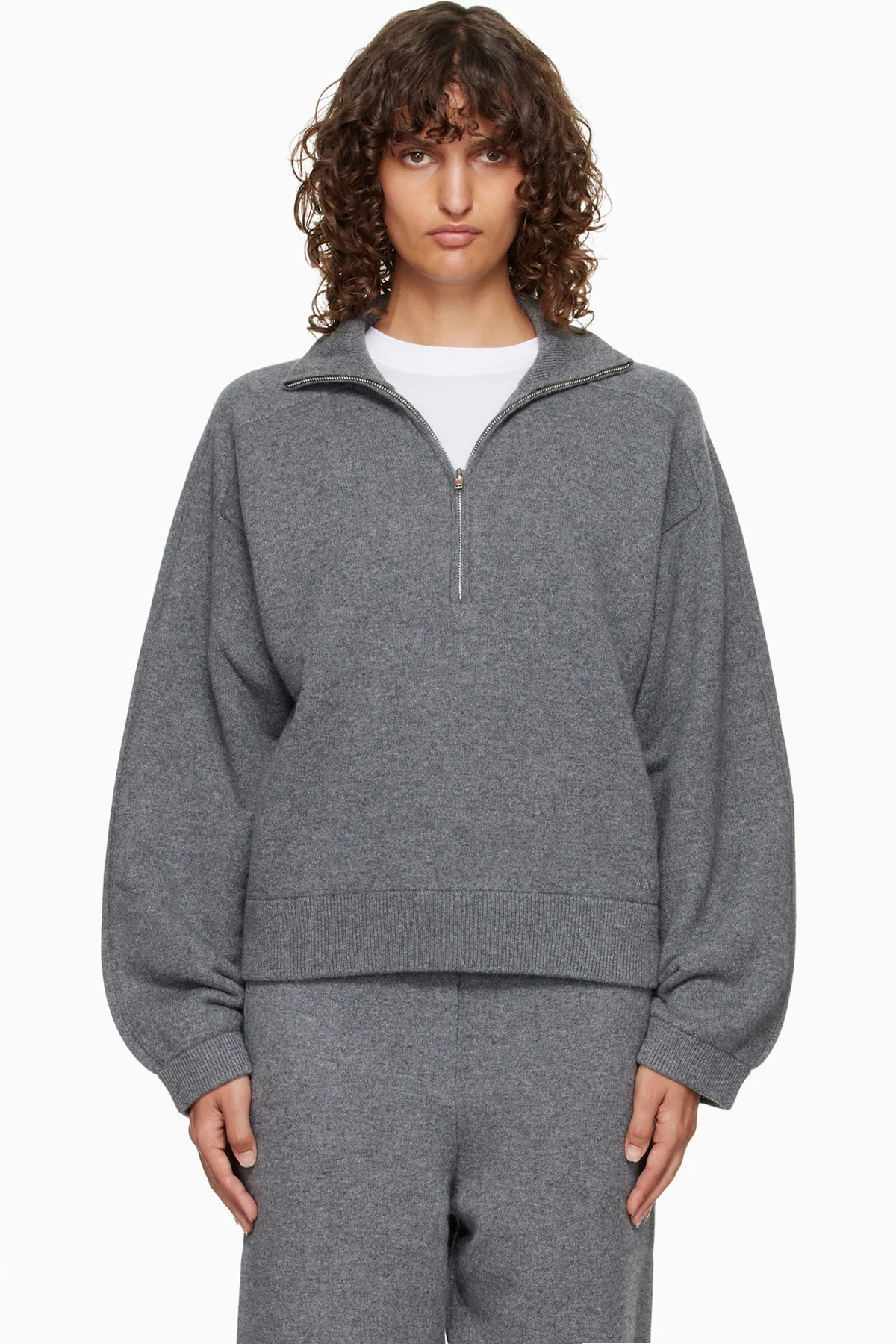 Gray Dries Cashmere Zipped Sweater