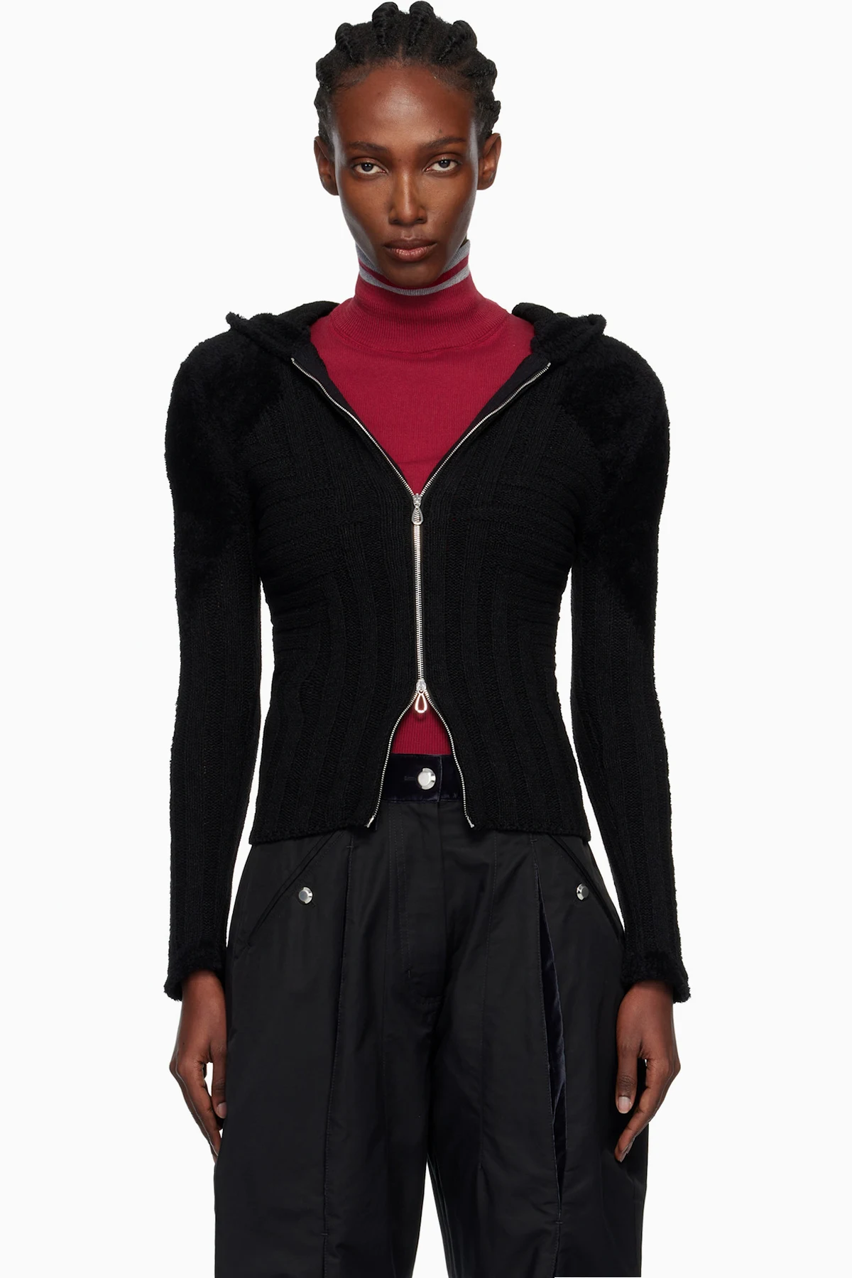 Black Quimby Fitted Hoodie