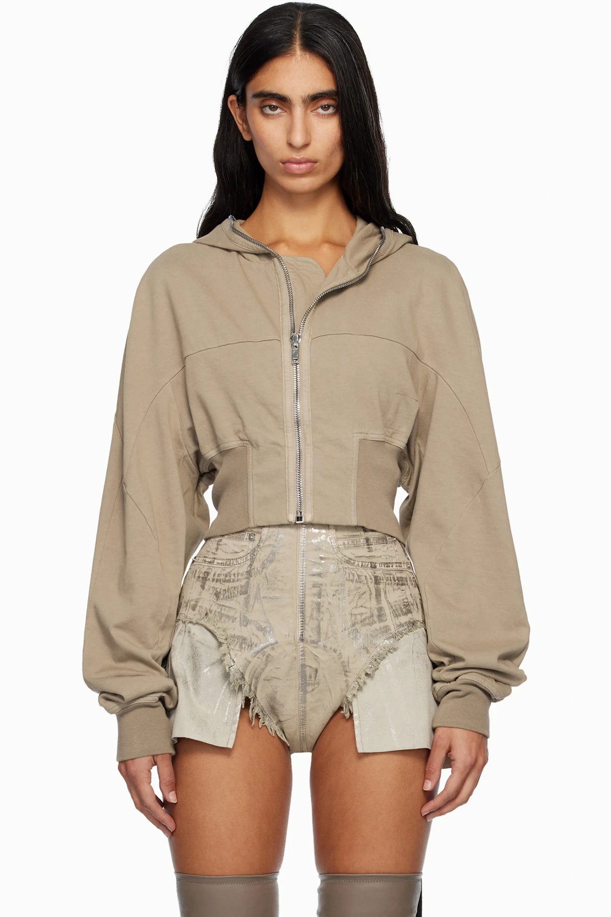 Taupe Concordians Collage Hoodie