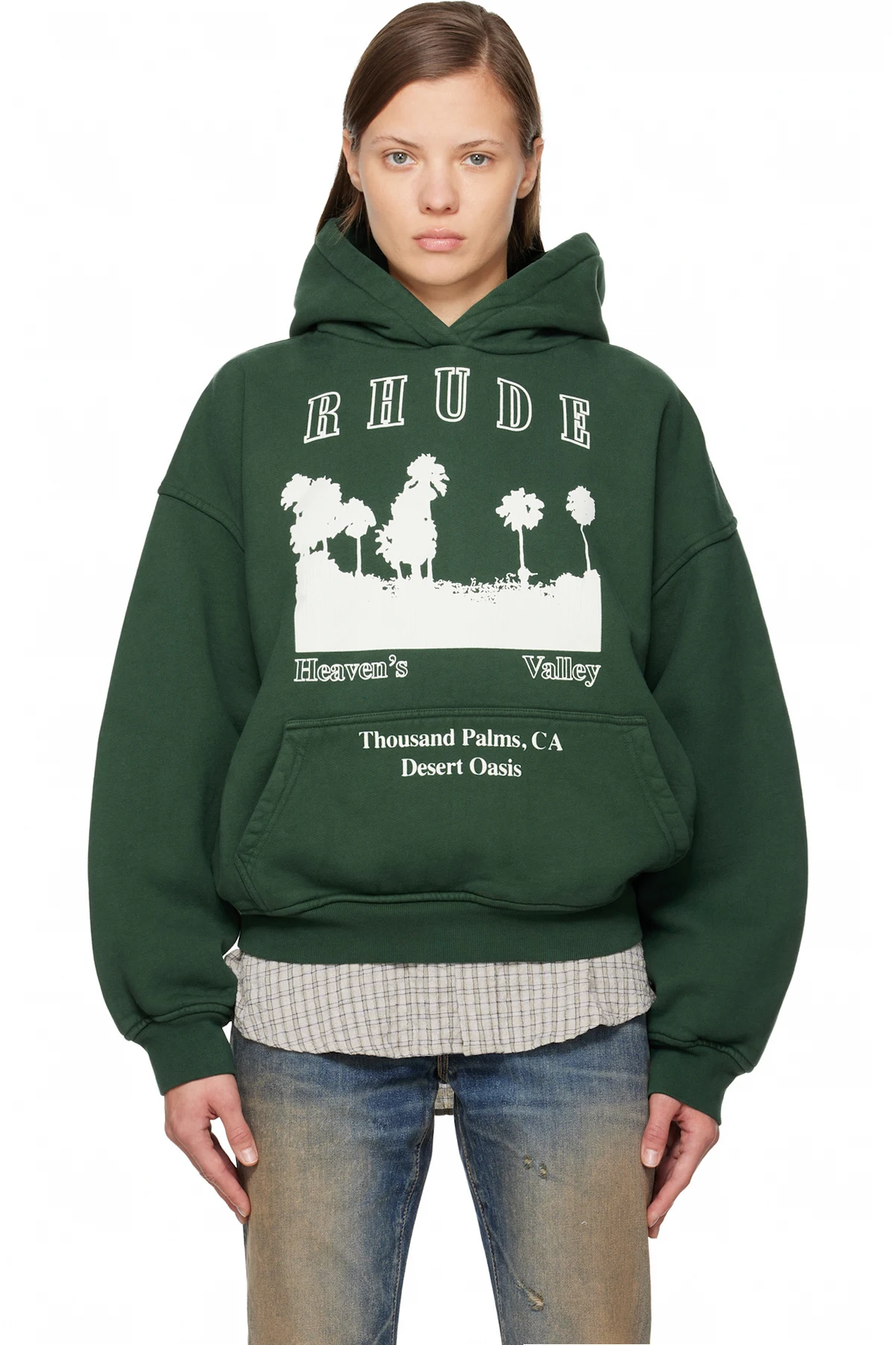 Green 'Thousand Palms' Hoodie