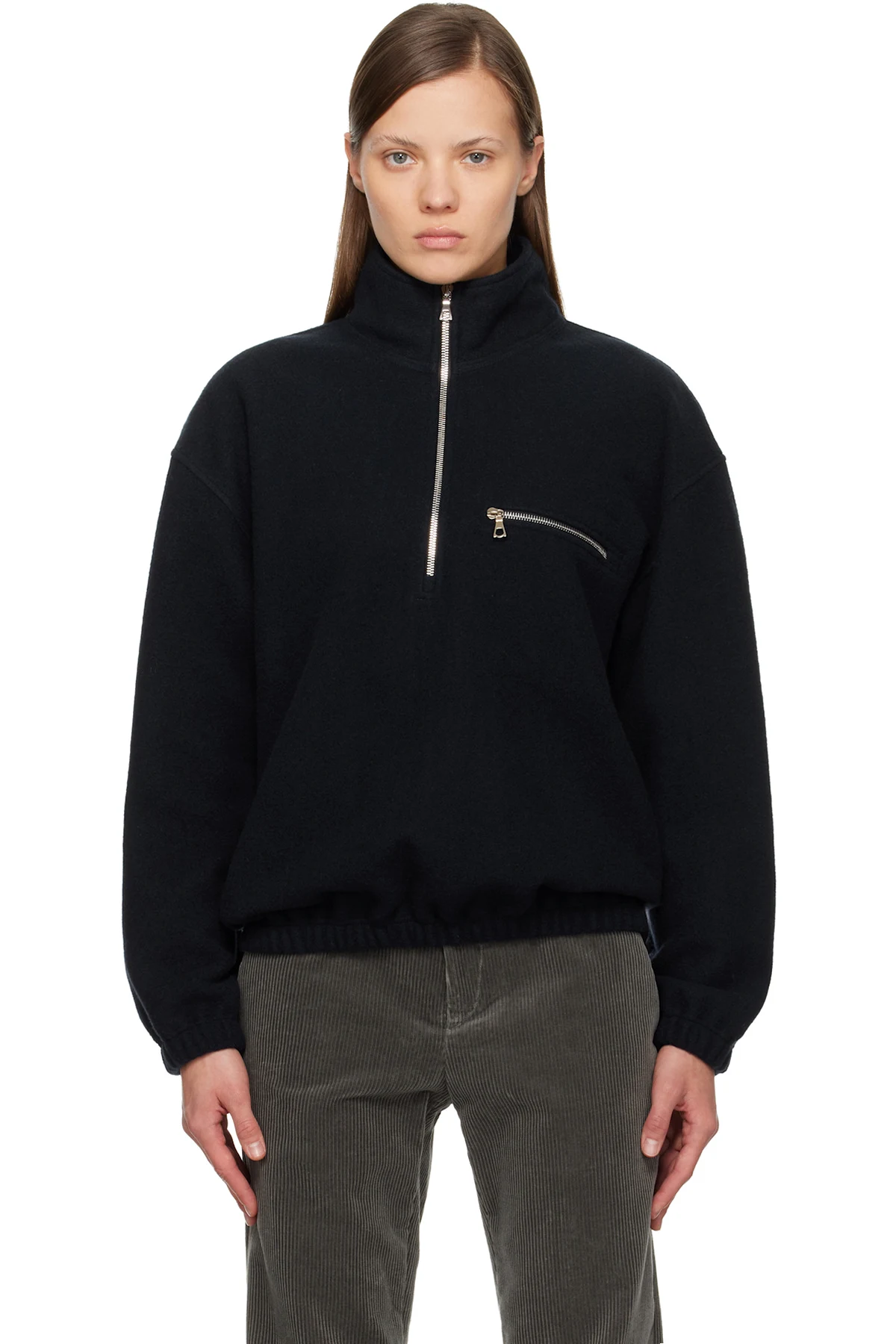 SSENSE Exclusive Navy Fleece Jacket