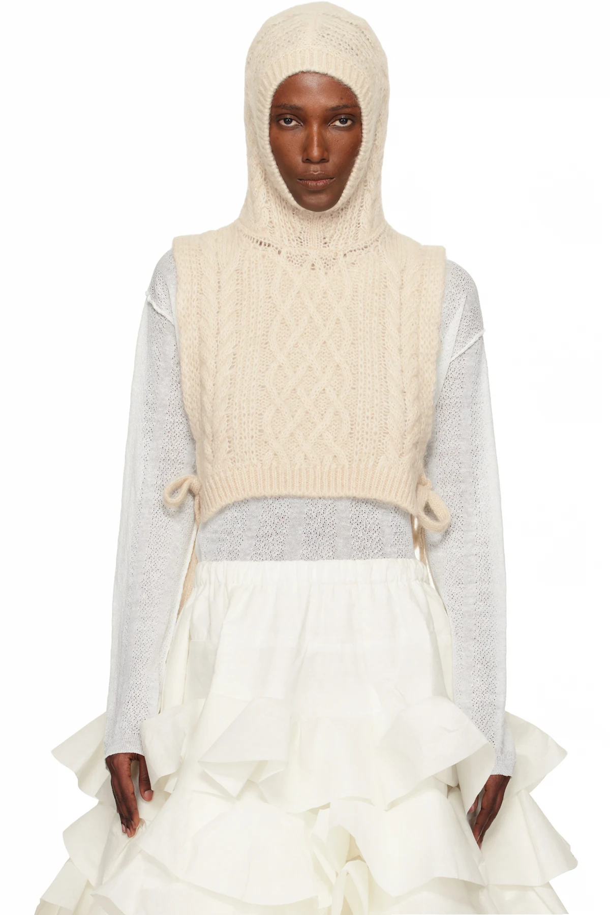 Off-White Hooded Wool Vest