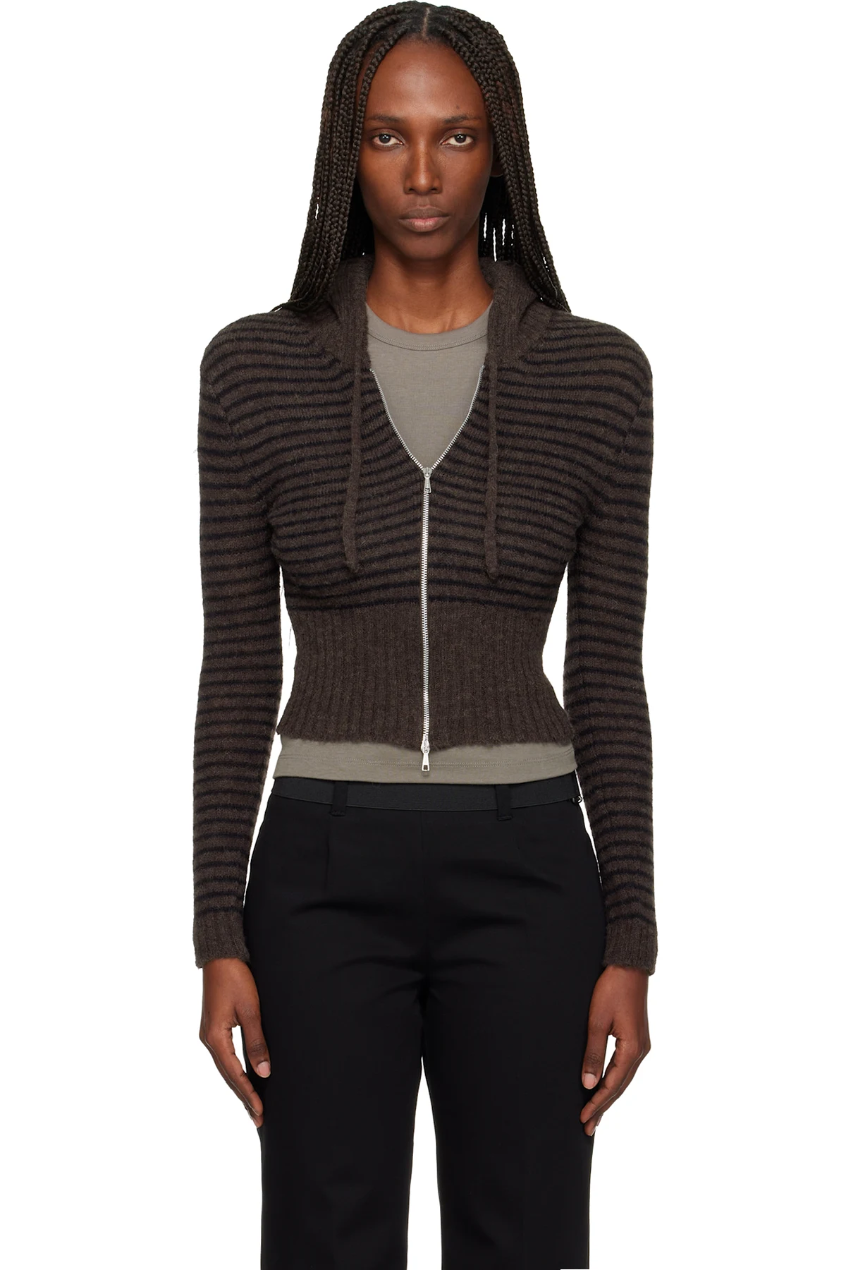 Brown Compact Hoodie