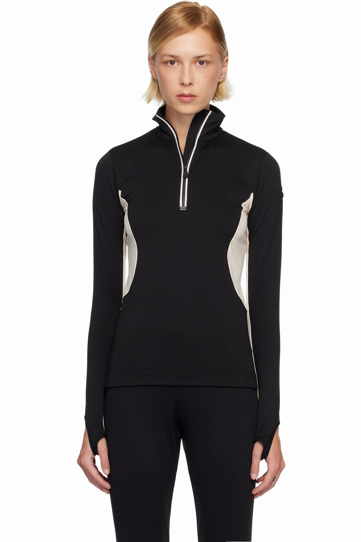 Black Polartec Half-Zip Jacket