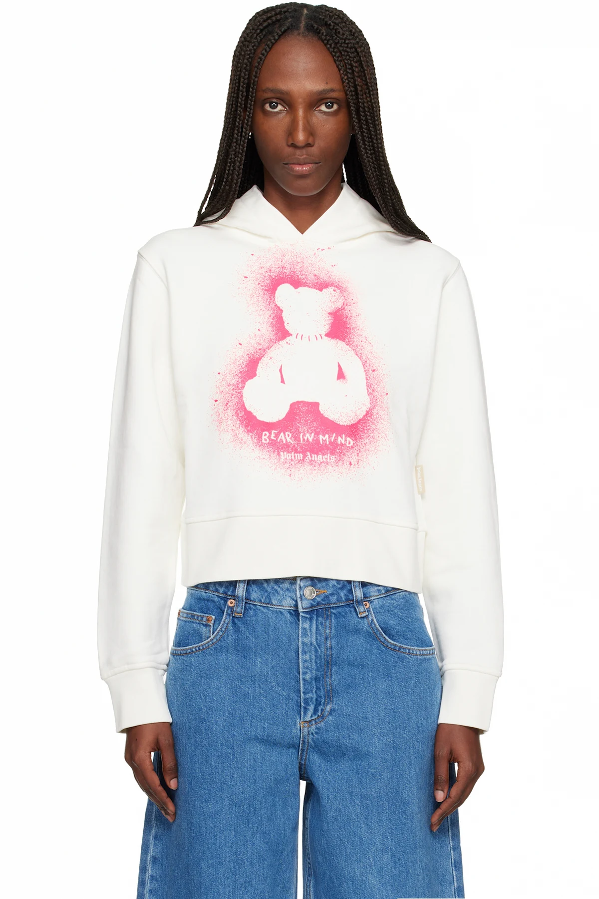 Off-White Spray Bear Fitted Hoodie