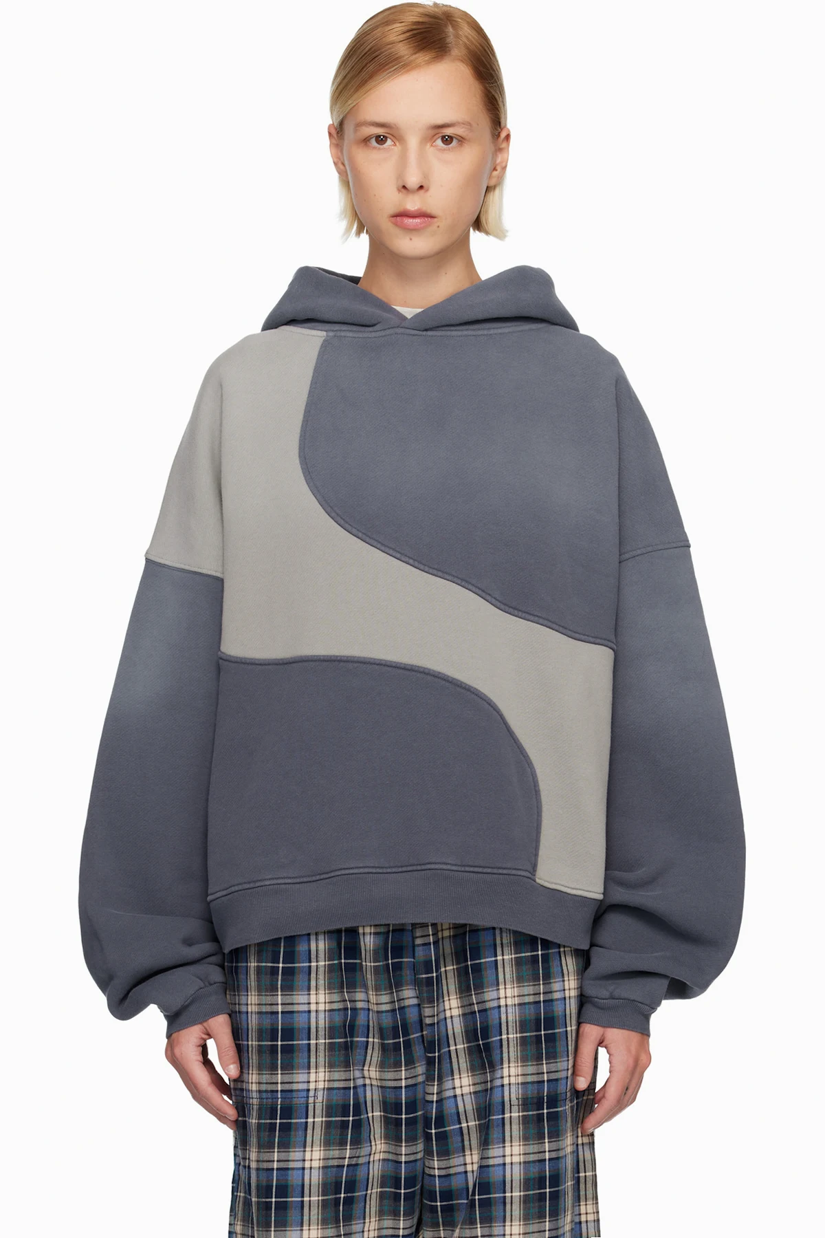 Gray Wave Hoodie