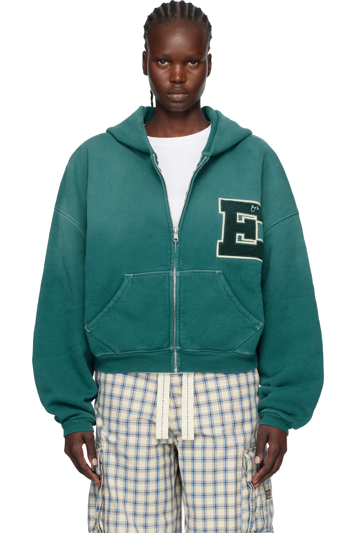 Green Letterman Hoodie