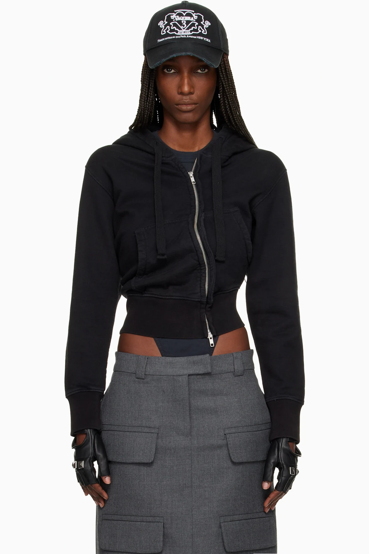 Black Twisted Hoodie