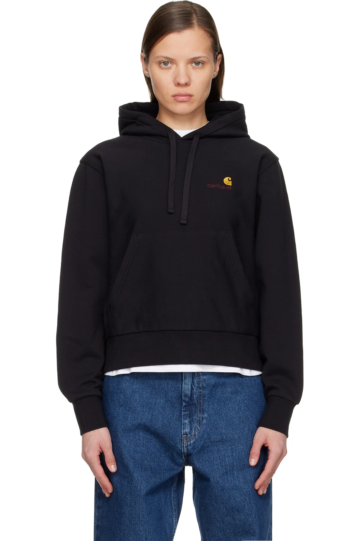 Black American Script Hoodie