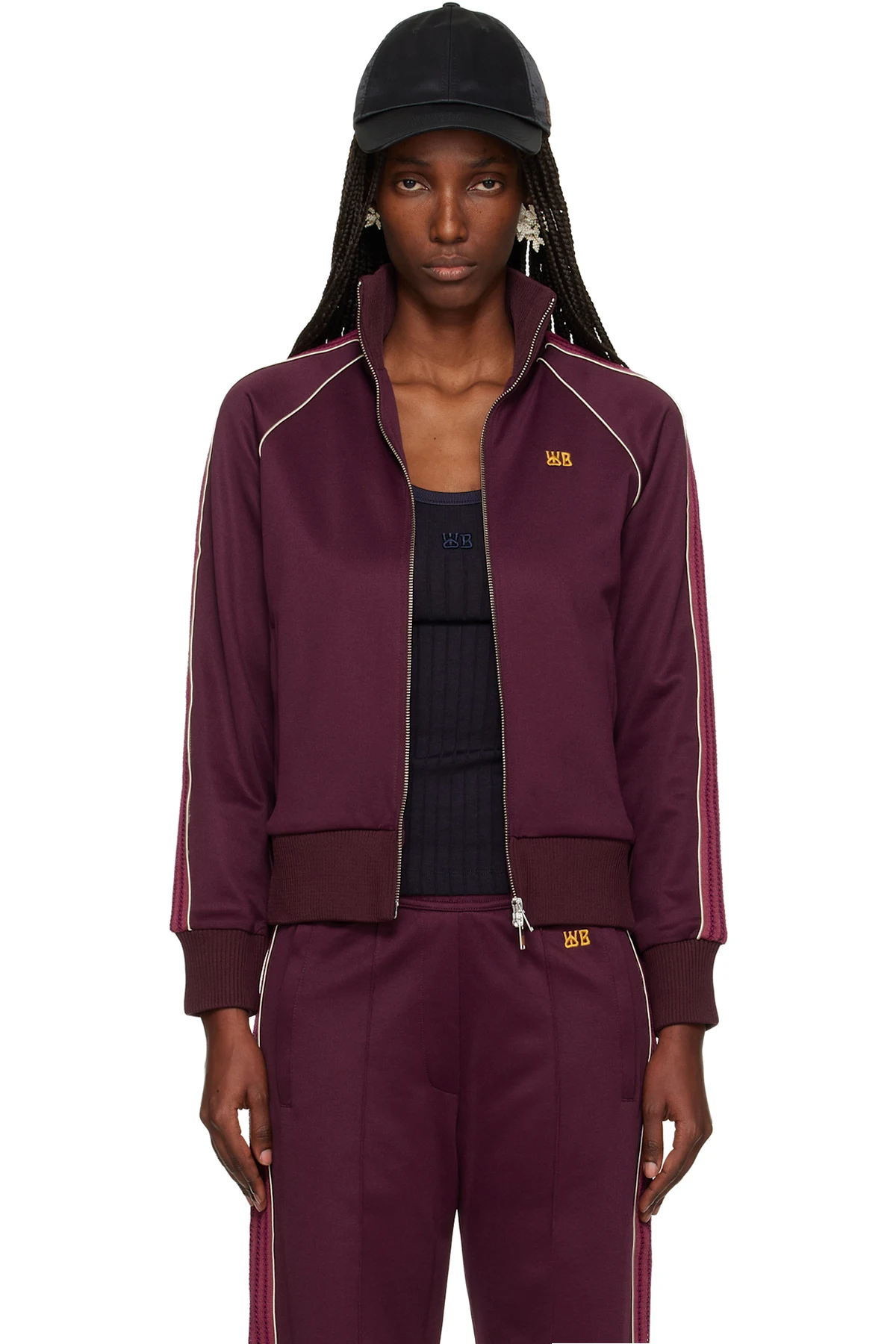 Burgundy 'The Mantra' Track Jacket