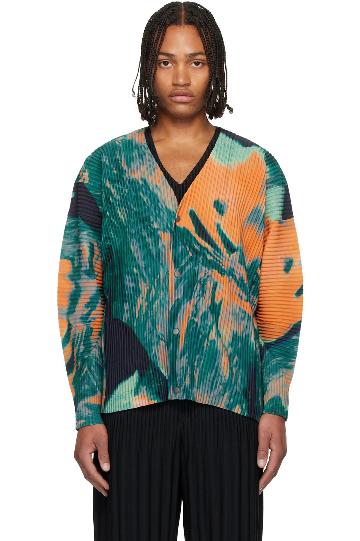 Multicolor Agate Cardigan