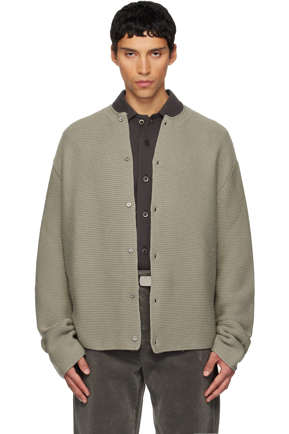 Gray Tyrolean Cardigan