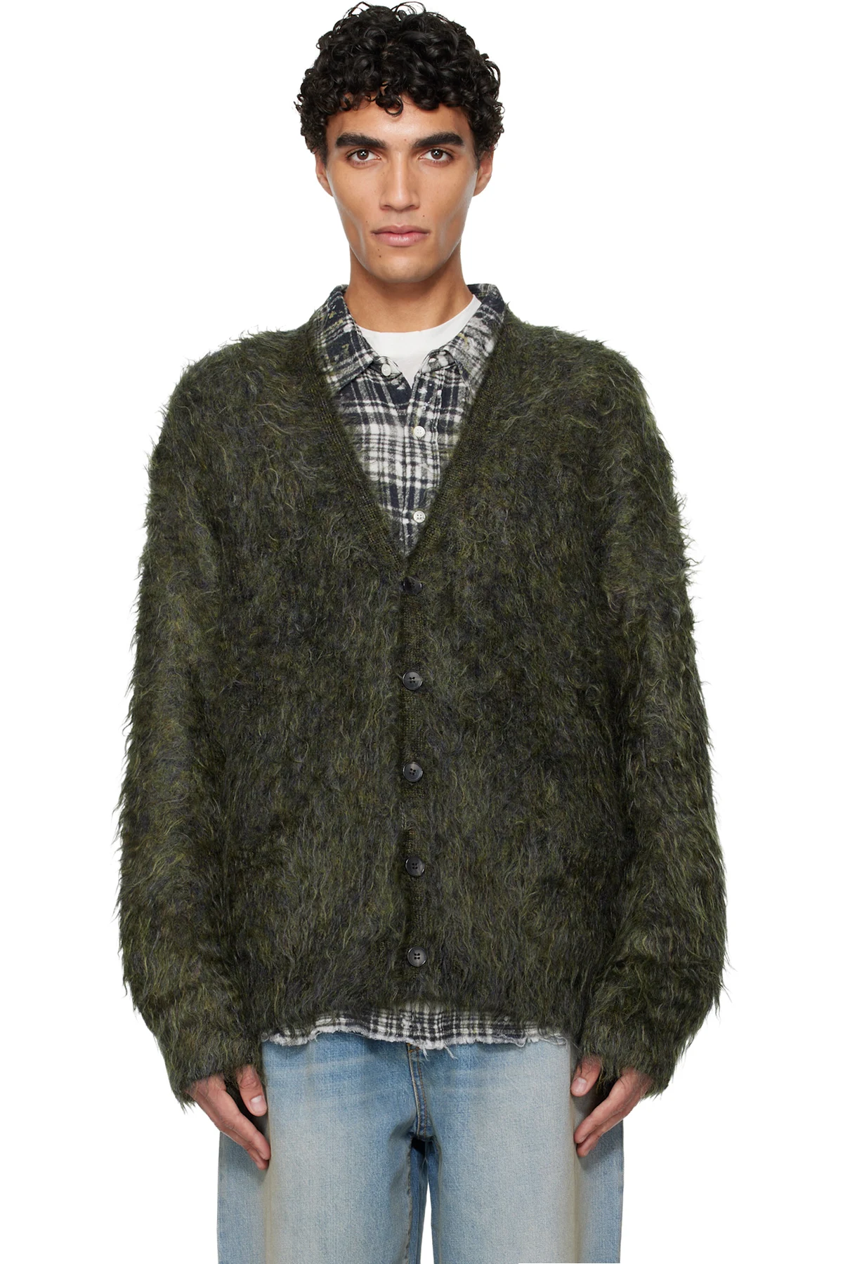 Khaki Boyfriend Cardigan