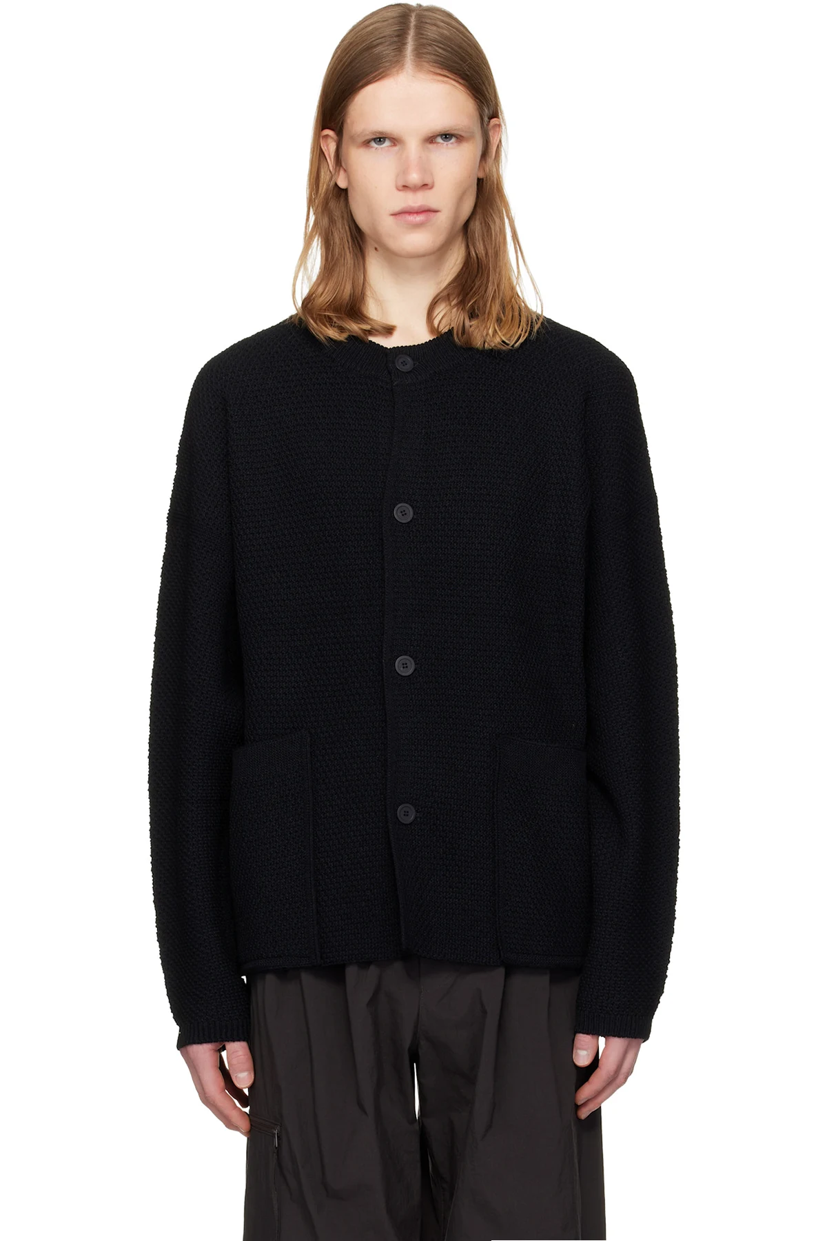 Black Rustic Knit October Cardigan