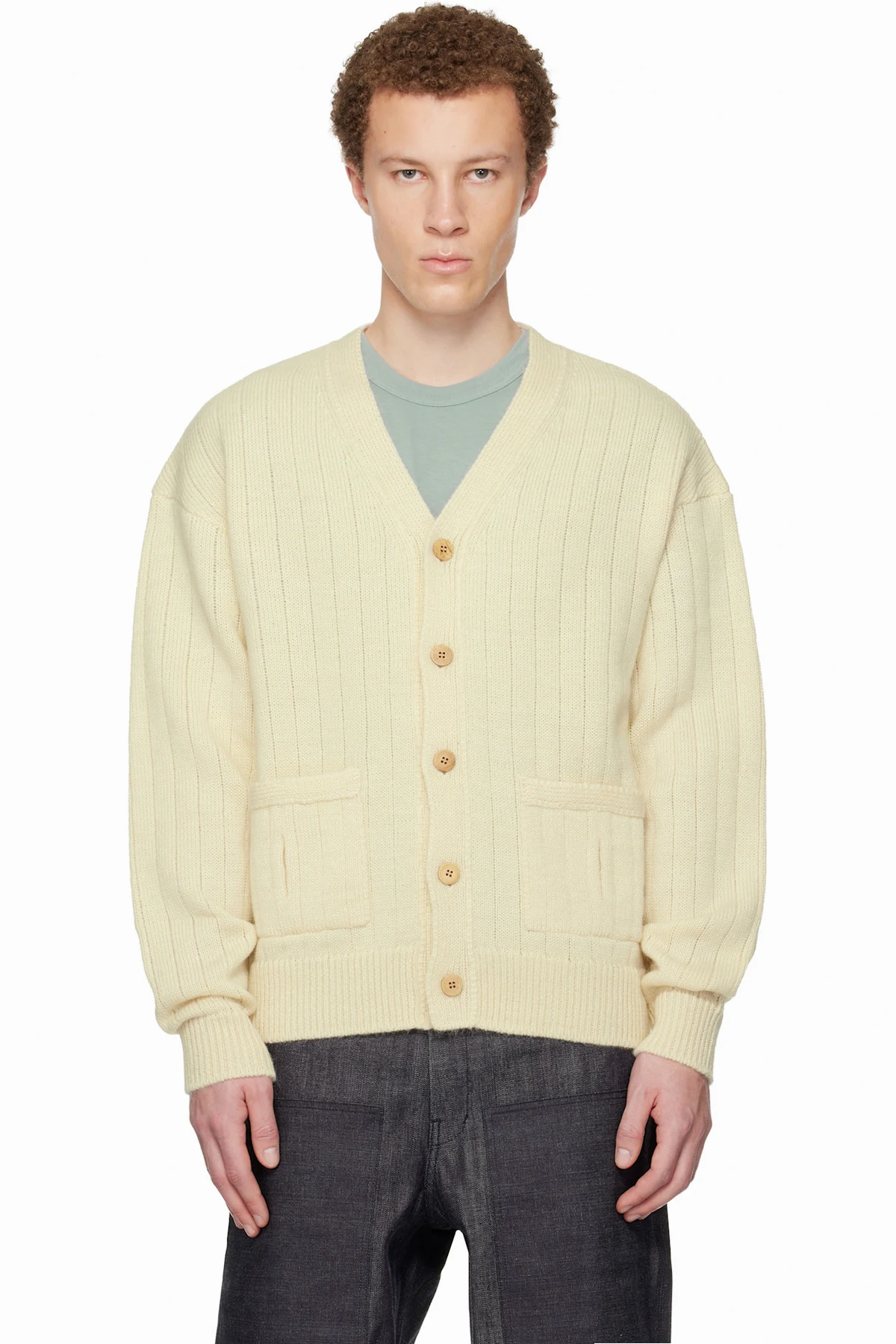 Off-White Knit Cardigan