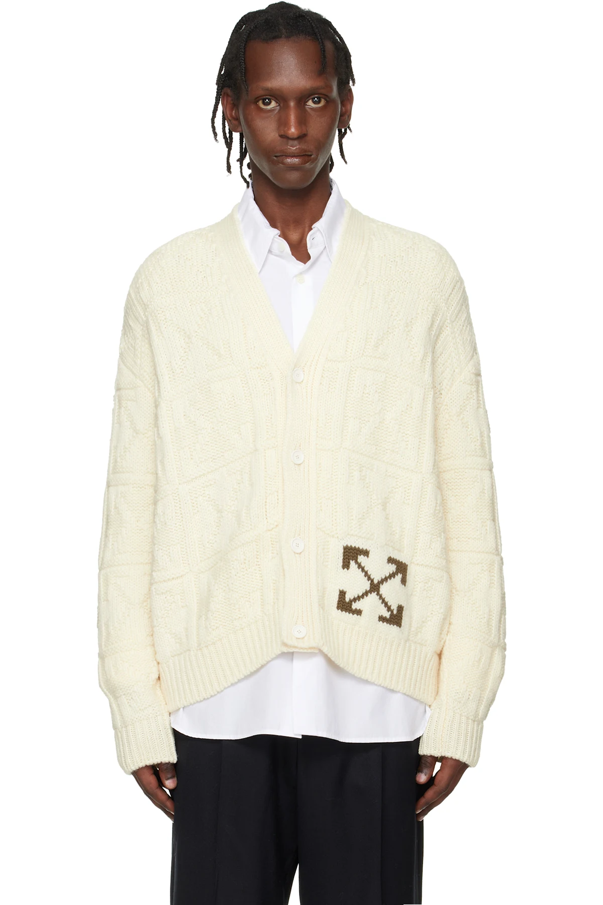 Off-White Arrow 3D Stitch Cardigan