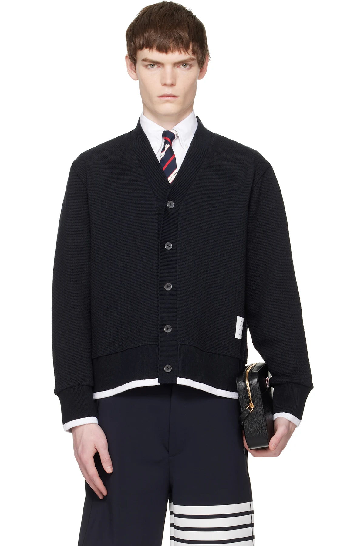 Navy V-Neck Cardigan