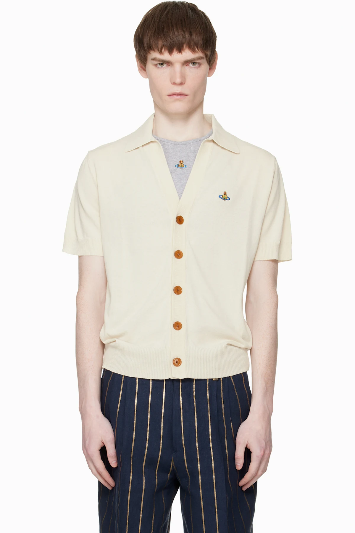 Off-White Polo Cardigan