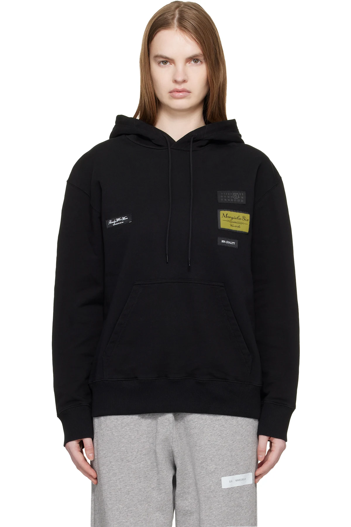 Black Cotton Hoodie