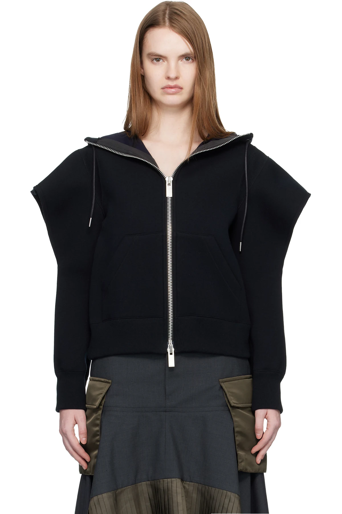 Black Sponge Sweat Hoodie