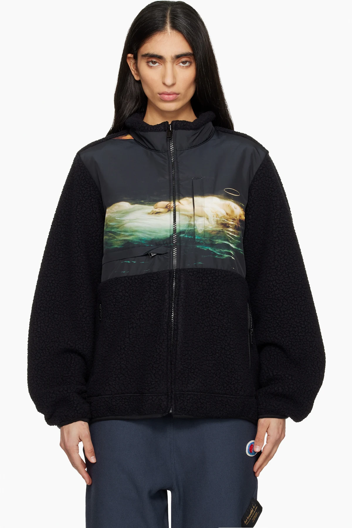 SSENSE Exclusive Black Polartec Boa Fleece Jacket