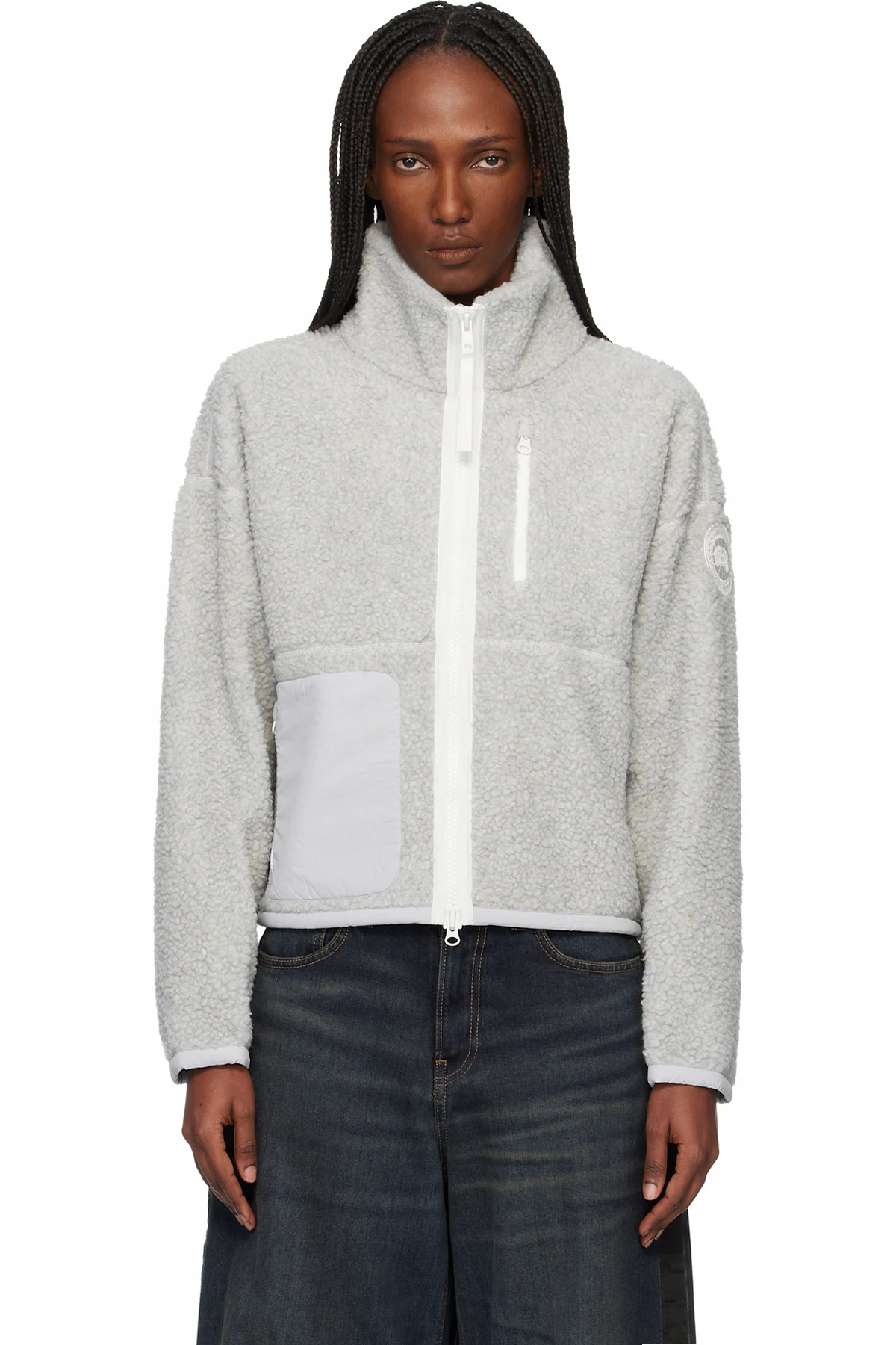 Gray 'White Label' Simcoe Zip Up Fleece Jacket