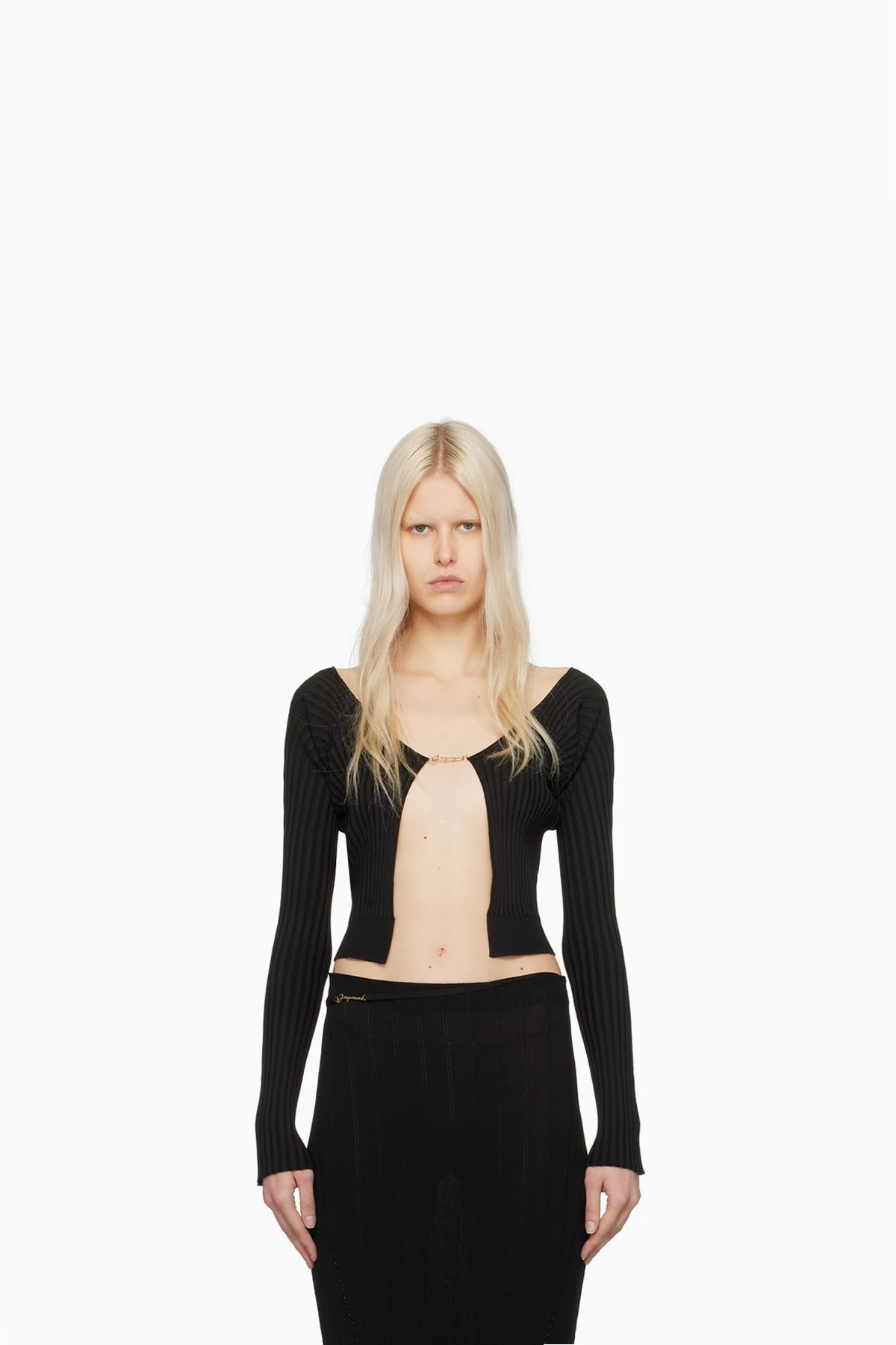 Black Les Classiques 'La Maille Pralu Longue' Cardigan