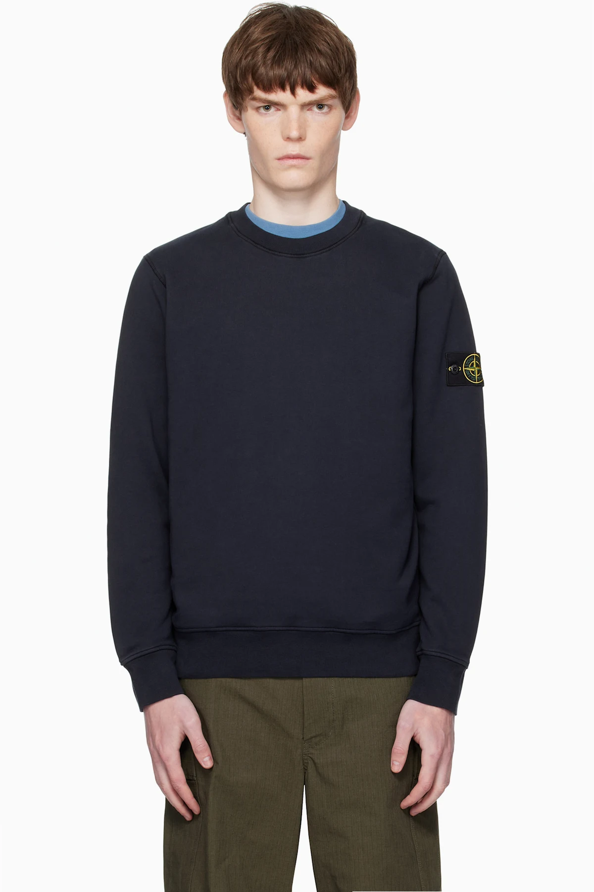 Navy 6100060 Organic Cotton Fleece Sweatshirt