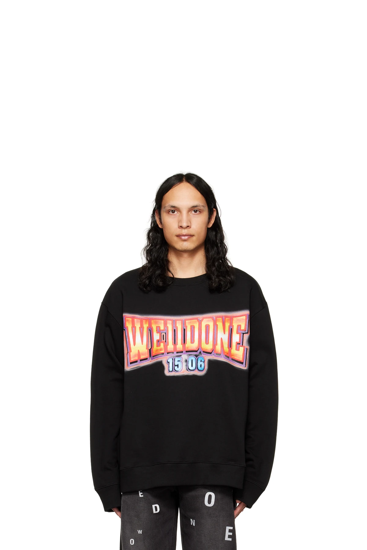 Black Print Sweatshirt