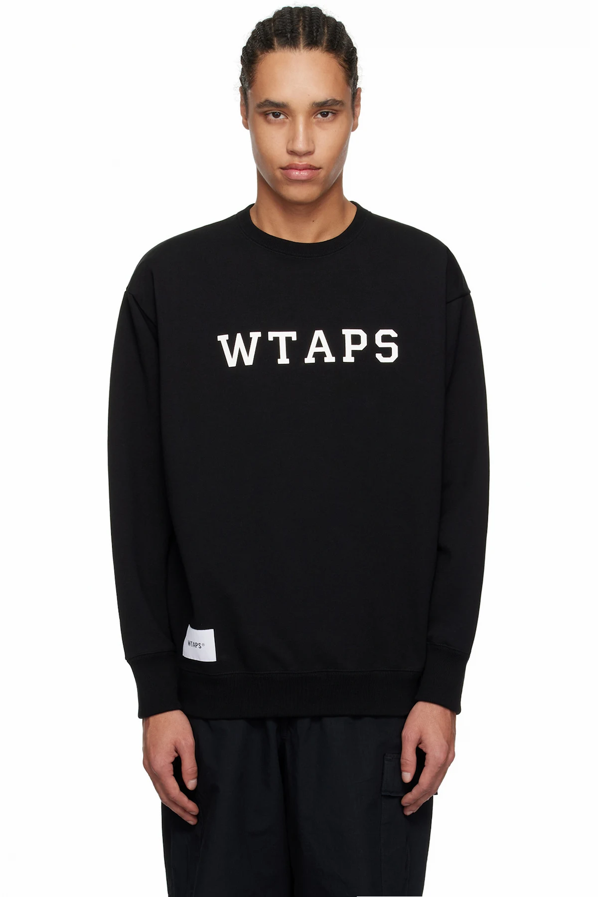 Black Cotton Academy Sweatshirt
