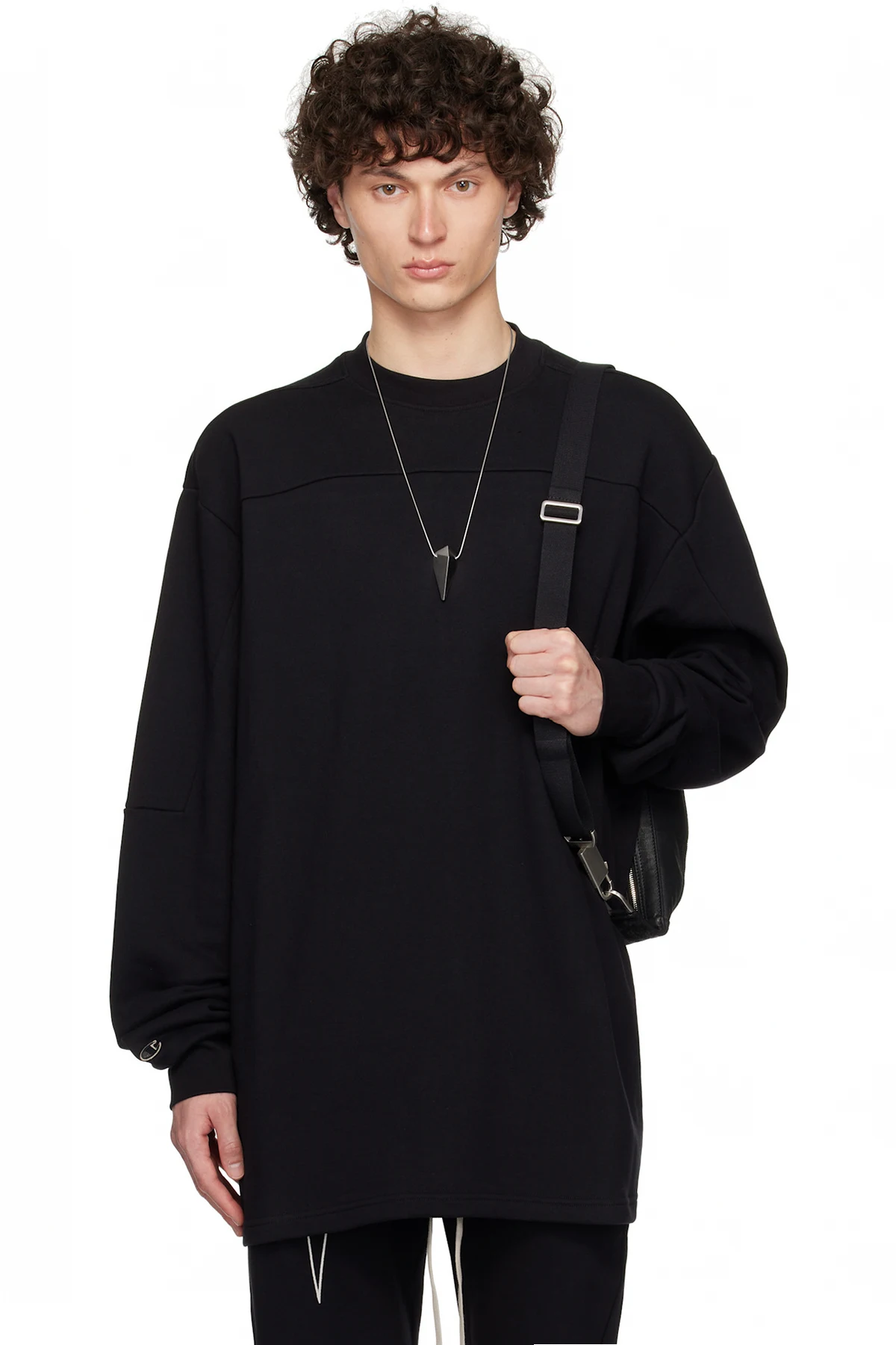 Black Champion Edition Girdered Sweatshirt