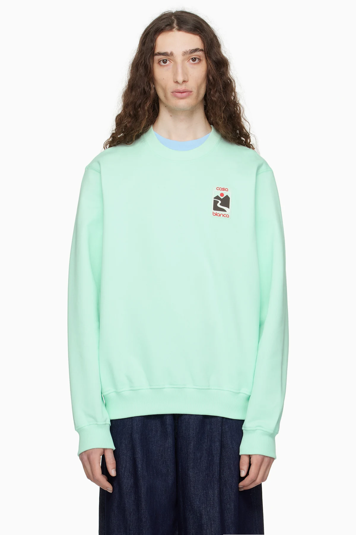 Green Sunset Valley Sweatshirt