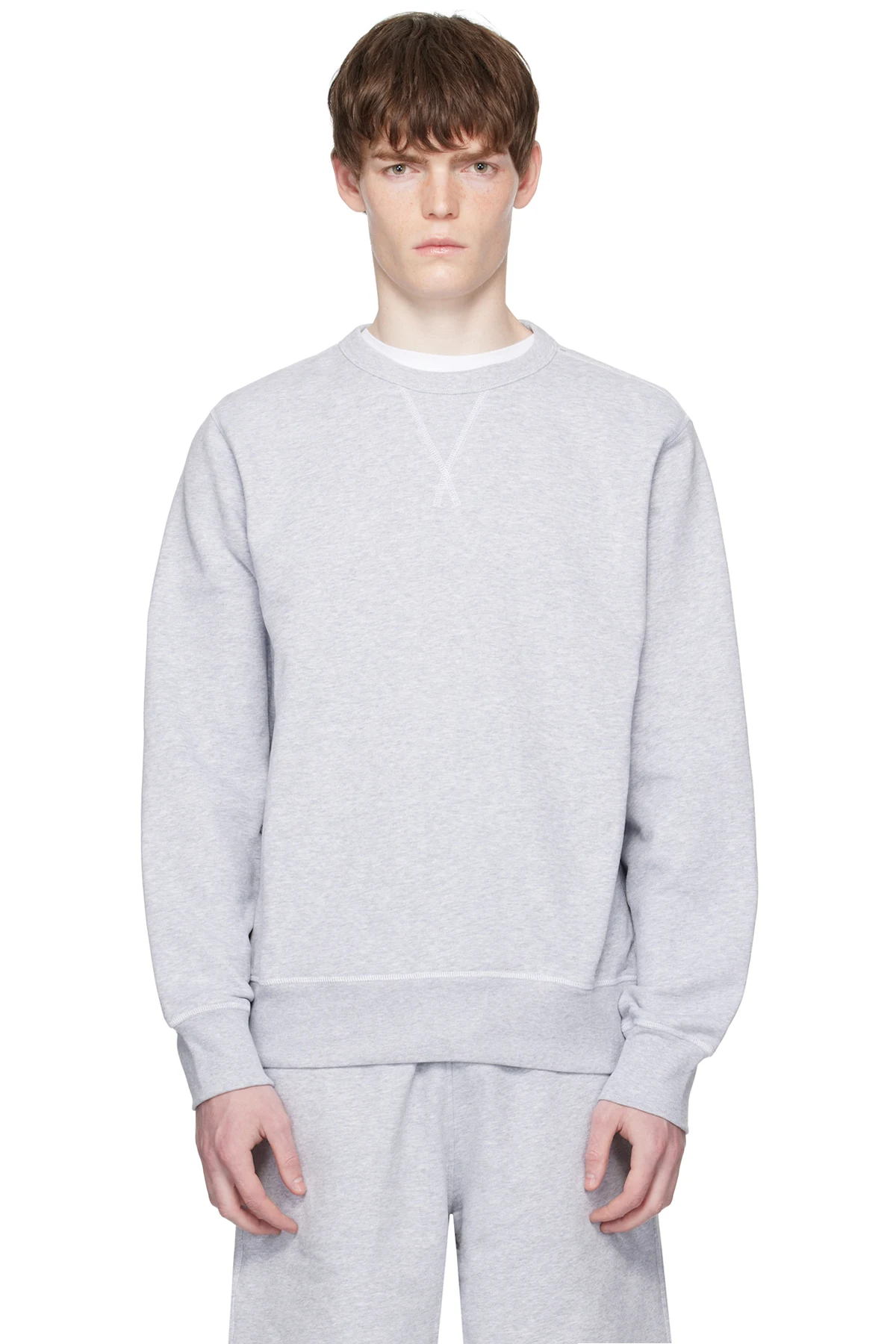 Gray BECKHAM Edition Mercerised Cotton Terry Sweatshirt