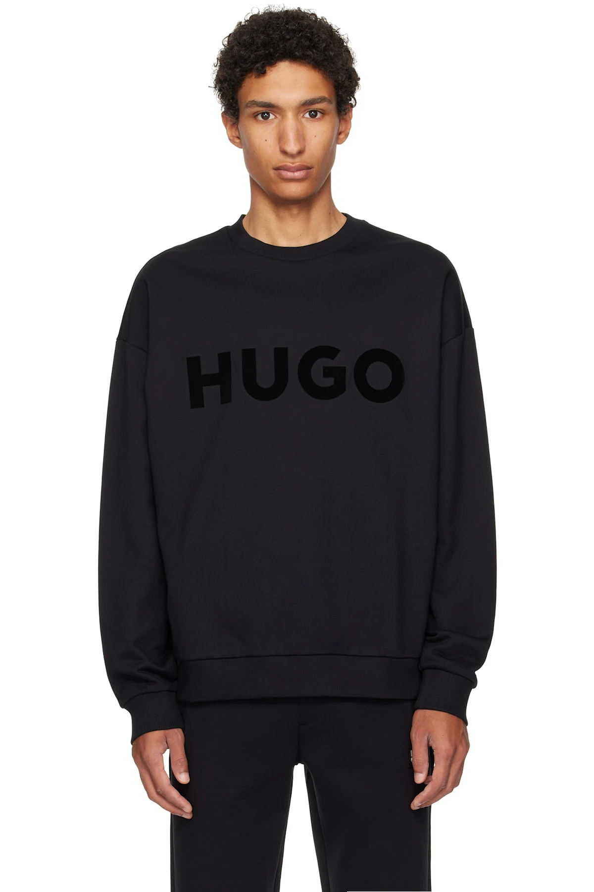 Black Oversize-Fit Sweatshirt