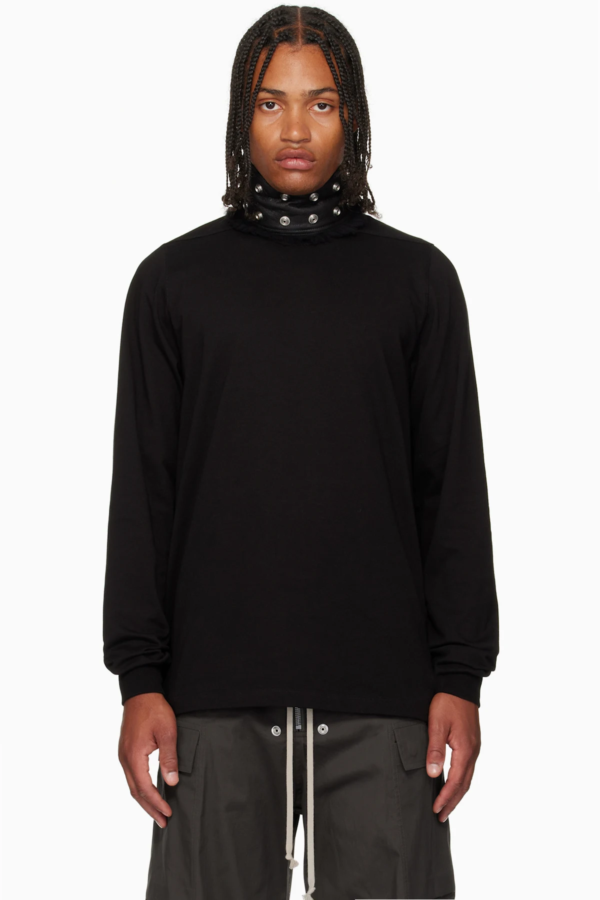 Black Concordians Short Crewneck LS T-shirt